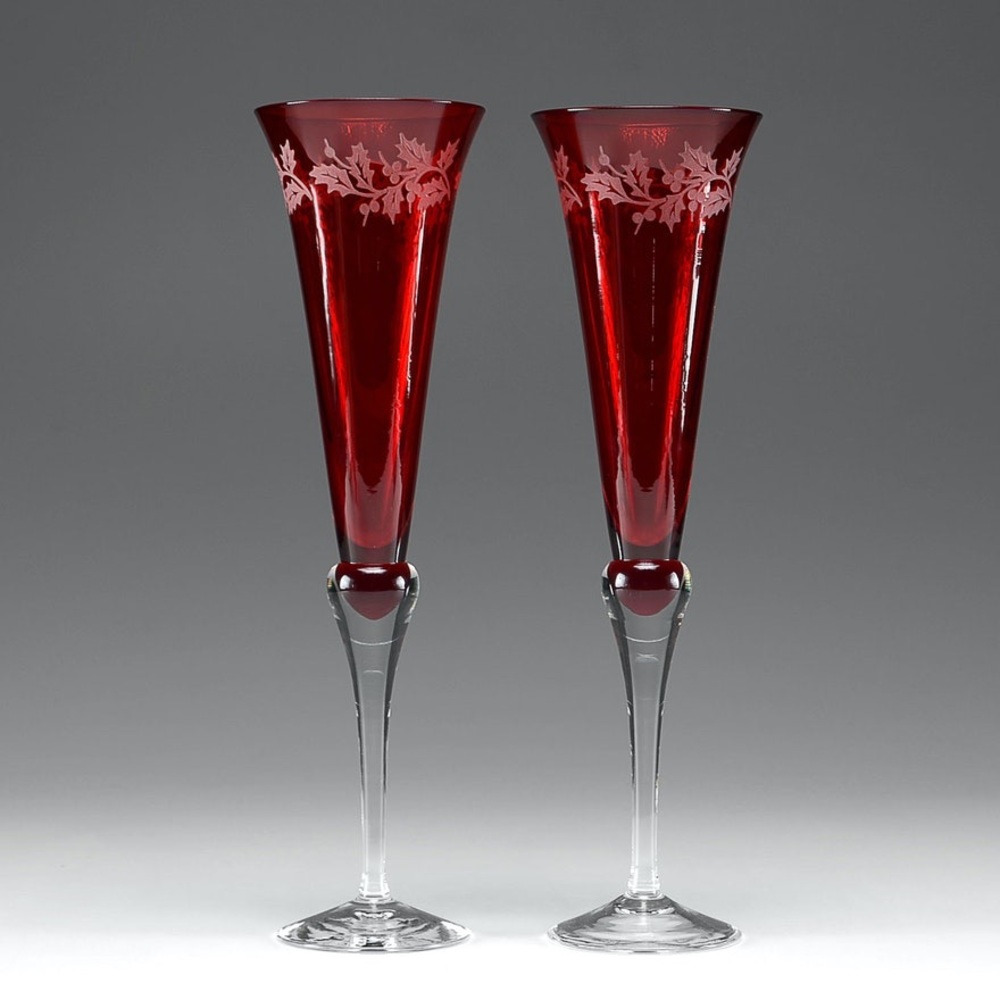 Lenox holiday champagne flutes